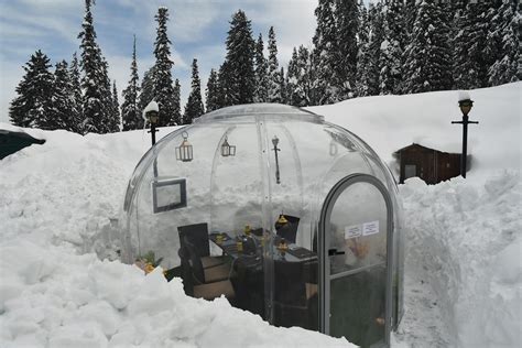 Glass Igloo A New Tourist Attraction At Jammu And Kashmirs Gulmarg