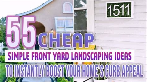 Diy Simple Front Yard Landscaping Ideas On A Budget Youtube