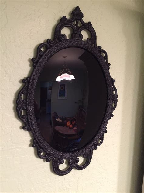 LARGER Style Scrying Mirror 75 00 This Is A Jet Black Convex