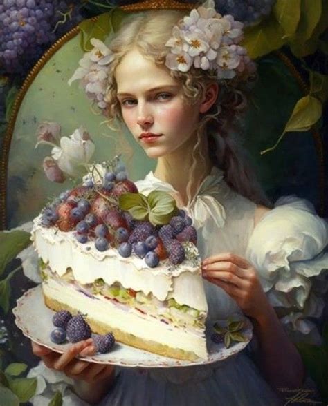 Fantasy Pictures Dream Cake Realistic Paintings Beautiful Fantasy