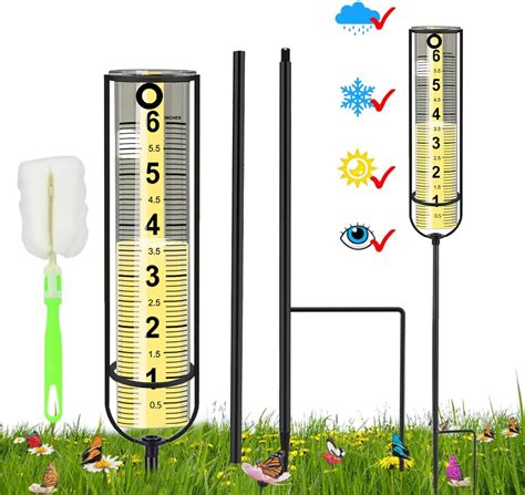 Rose Manor Rain Gauge 3segment Adjustable Height Outdoor