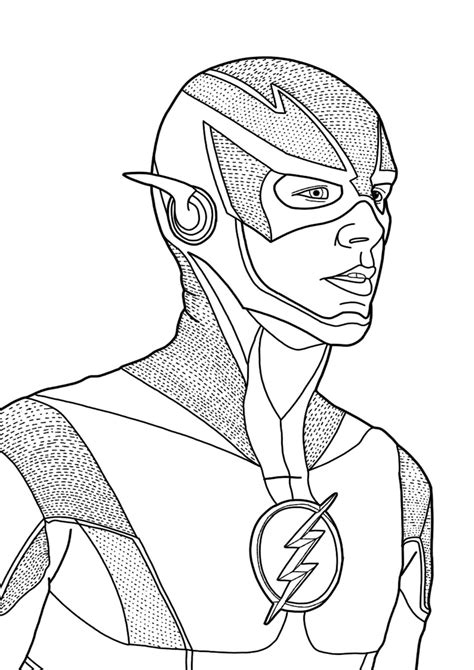 Free And Easy To Print Flash Coloring Pages Superhero Coloring Pages