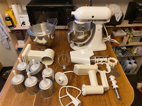 Kitchenaid Artisan In Weiss Mit Viel Zubeh R Kaufen Auf Ricardo