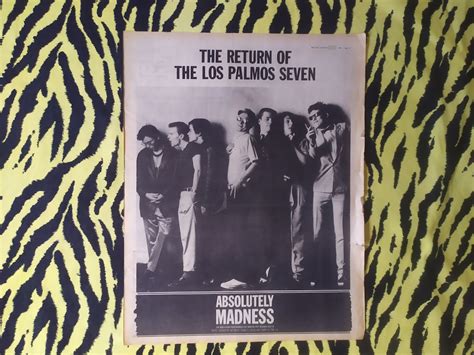 Original 1980 Madness Advert Poster Rare Vintage Poster Absolutely Ska