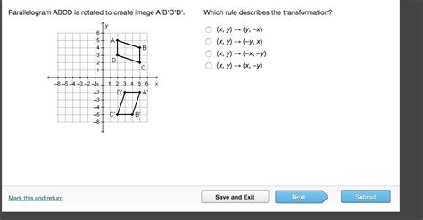 Free Which Rule Describes The Transformation Parallelogram Abcd Is