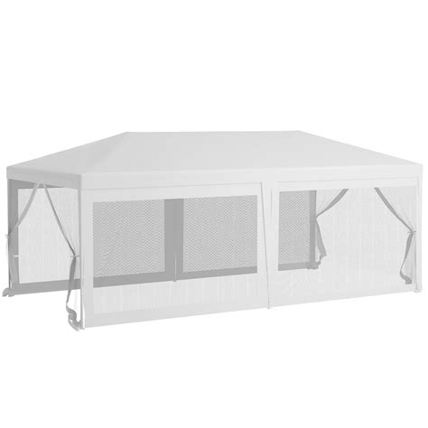 Arlmont & Co. Outsunny 10' X 20' Party Tent, Outdoor Wedding Canopy