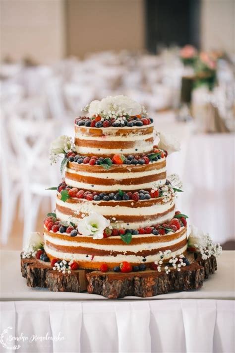 Tort Weselny W Stylu Rustykalnym Cudo Naked Wedding Cakes Wedding