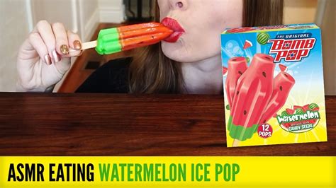 🍡 Ice Pop Sucking Asmr Slurping Watermelon Popsicle Asmr No Talking