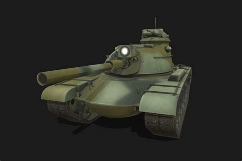 D Model Tank M Patton Vr Ar Low Poly Cgtrader