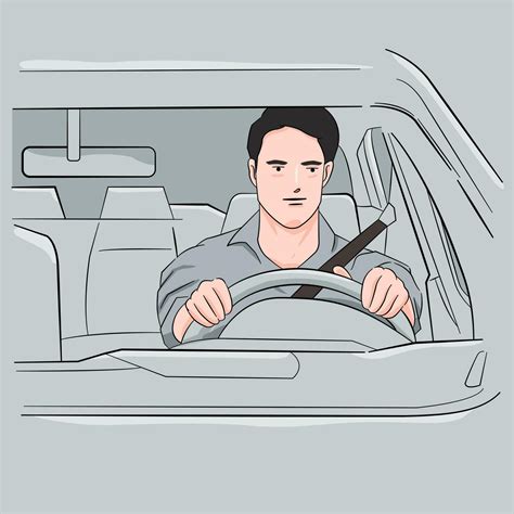 Mid adult man smiling while driving car. Happy man feeling comfortable