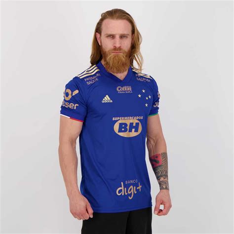 Adidas Cruzeiro 2021 Home Sponsor Jersey FutFanatics