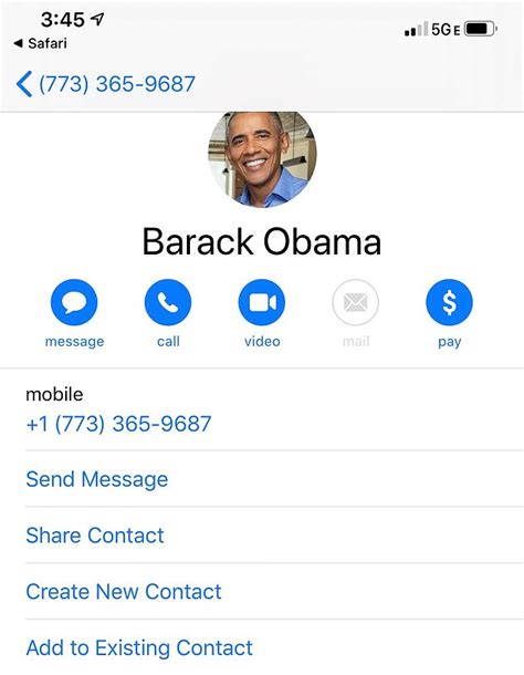 'Send me a text!' Barack Obama gives out his 'phone number' to the ...