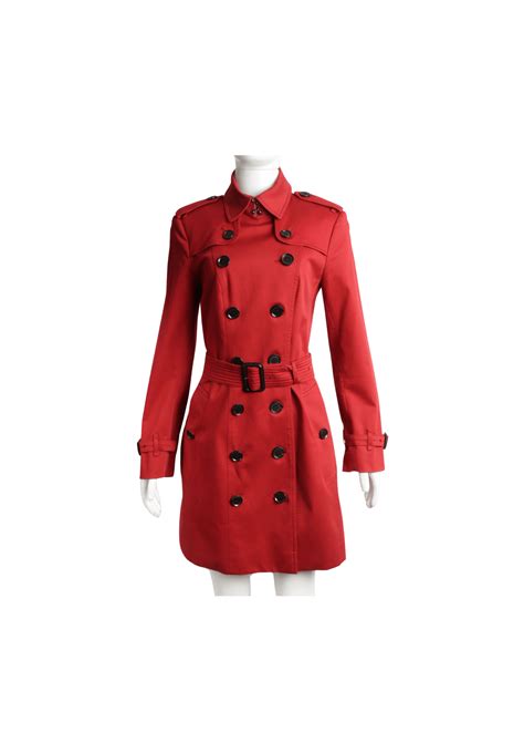 Trench Coat Burberry Trench Coat Vermelho 36 Original Gringa