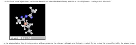 SOLVED: The structure below represents a tetrahedral alkoxide-ion ...