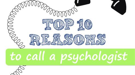 Top 10 Reasons To Call A Psychologist Youtube