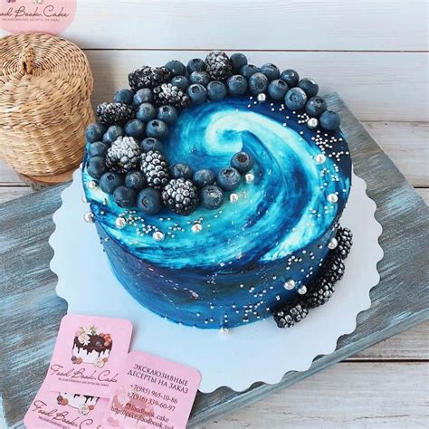 Blue Berry Galaxy Cake Desserts Birthdayawesome Galaxy Cake Ocean