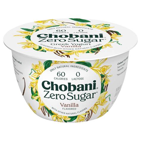 Save On Chobani Zero Sugar Non Fat Vanilla Greek Yogurt Order Online