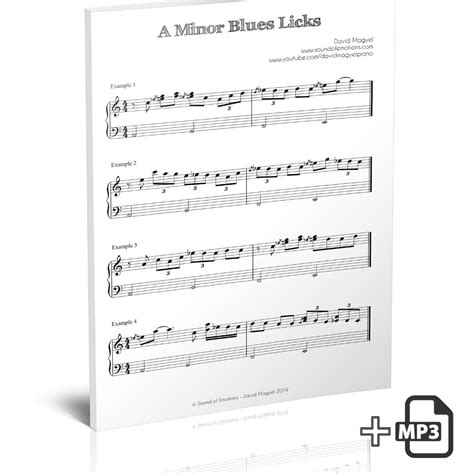 A Minor Blues Piano Licks (+ 3 play along tracks) – Sound of Emotions – Learn Piano online with ...