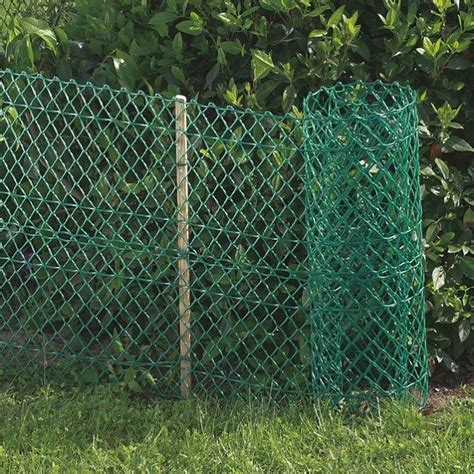 Green Rigid Plastic Mesh Fence Hexagon 25mm