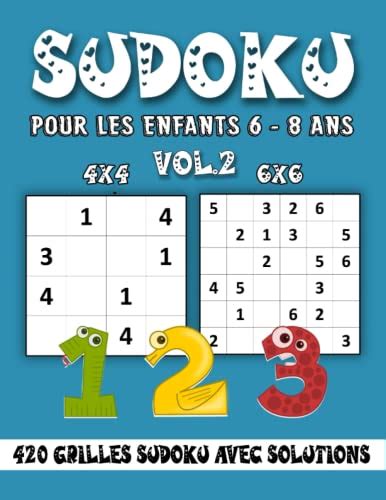 Sudoku Pour Les Enfants Ans Livre De Grilles Sudoku Faciles