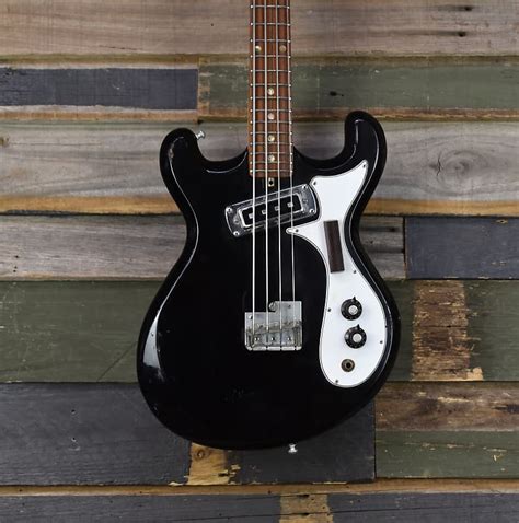 Teisco Br 1 Late 60 S Short Scale Bass Black Reverb Australia