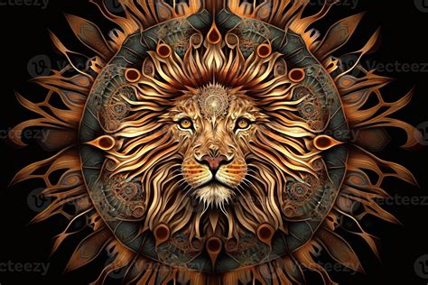 Lion Mandala Stock Photos, Images and Backgrounds for Free Download