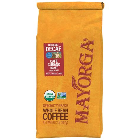 MAYORGA COFFEE SWISS WATER DECAFFEINATED CAF CUBANO ROAST 2lb Non