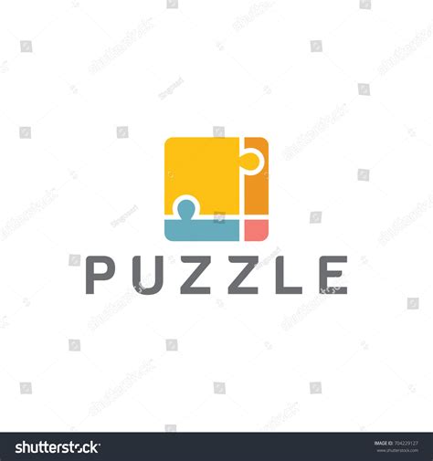 Puzzle Logo Stylized Creative Design Template Stock Vector Royalty Free 704229127 Shutterstock