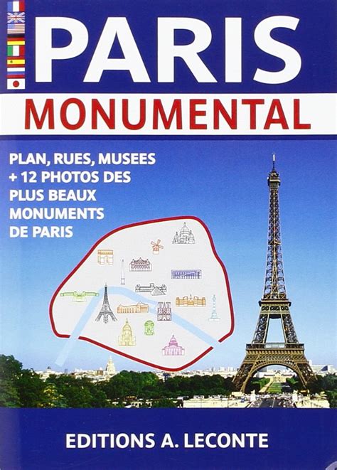 Amazon Fr Plan De Ville Paris Monumental Plans Leconte Livres