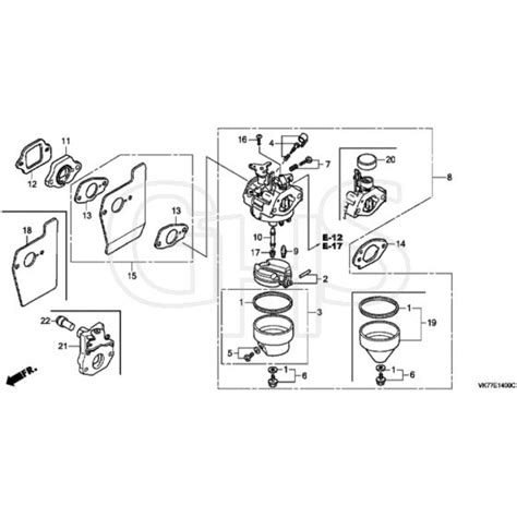 Honda Hrx C Hxe Masf Carburettor Diagram Ghs