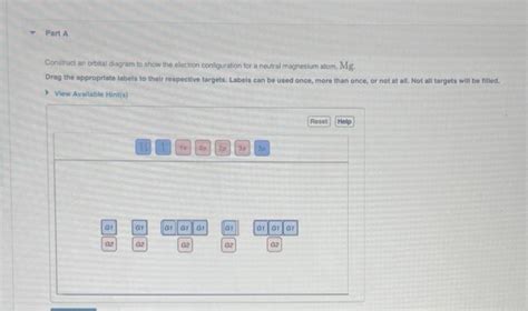 Solved Part A Construct an orbital diagram to show the | Chegg.com