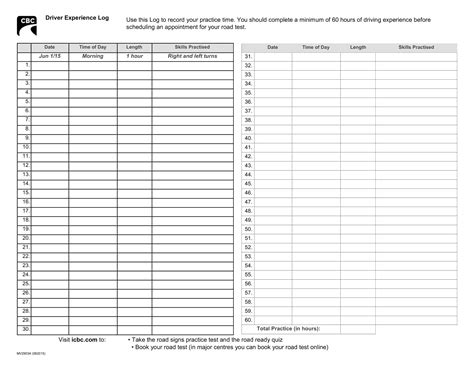 Free Printable Drivers Daily Log Book Templates Excel Pdf Example