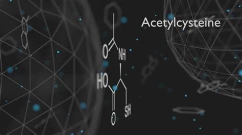 Acetylcysteine NAC mucolytic drug molecu... | Stock Video | Pond5