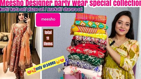 😍🥰👗meesho Haulmeesho Partywear Kurta Set Haul 👗designer Gowns