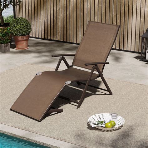 Amazon Vredhom Patio Chaise Lounge Outdoor Adjustable Folding