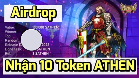 Nhận 10 Token ATHEN Hướng dẫn Airdrop nhận 10 Token ATHEN Clash of