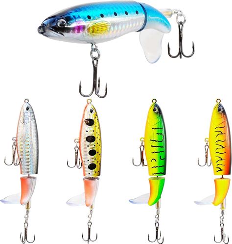 Topwater Fishing Lures Pcs Fishing Popper Plopping Minnow With