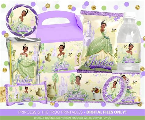 Princess Tiana Party Package Princess Tiana Birthday Printables