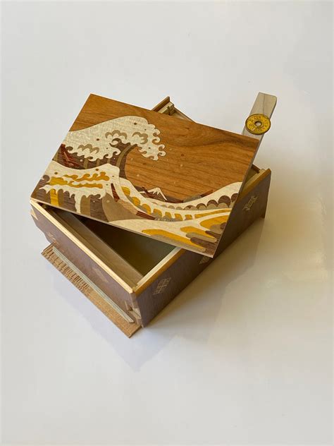 55 Sun 21 1 Step Namiura Japanese Puzzle Box By Yamanaka Puzzle