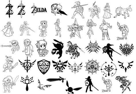 The Legend Of Zelda Svg Bundle Zelda Vector Cut Files Etsy Australia