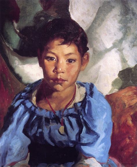 Juanita Also Known As Juanita In Blue 1917 By Robert Henri Artchive