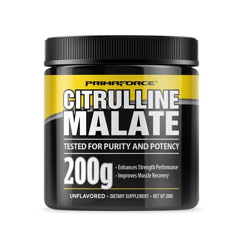 PrimaForce Citrulline Malate 200 Gm Unflavored Super Supplement