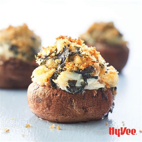 Cheesy Crab Stuffed Mushrooms Hy Vee