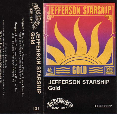 Jefferson Starship Gold 1979 Cassette Discogs