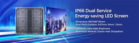 IP66 Dual Service LED Screen Display P3 P4 P5 7 P6 67 P8 P10