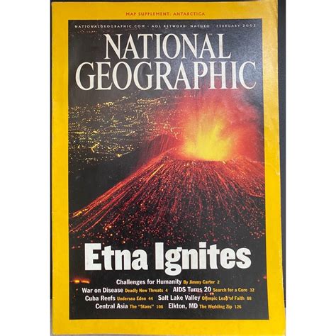 Jual Majalah National Geographic Inggris Edisi Februari 2002 Second