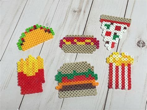 10 Easy Food Perler Bead Patterns To Make Yummy Artworks Julie Ann Art