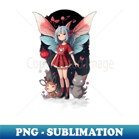 Anime Fairy with Wings - PNG Transparent Digital Download Fi | Inspire ...