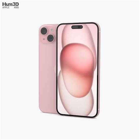 Apple iPhone 15 Plus Pink 3D model - Download Phones on 3DModels.org