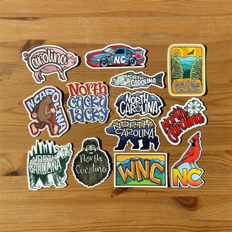 North Carolina Sticker Etsy